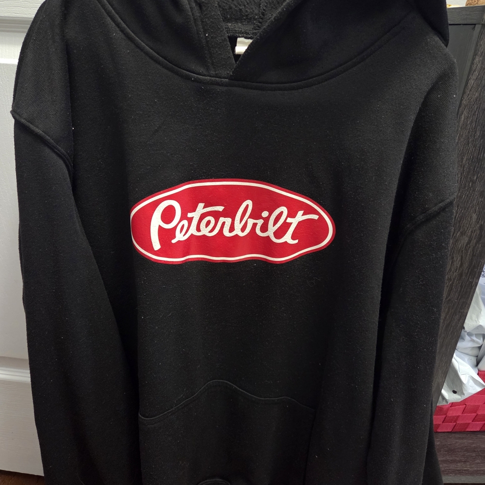 Peterbilt Black Hoodie Sweatshirt